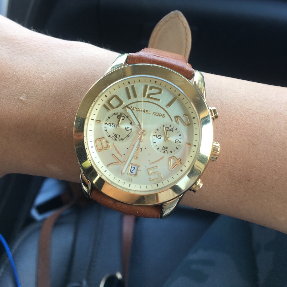 Michael Kors Gold Mercer Chronograph Watch